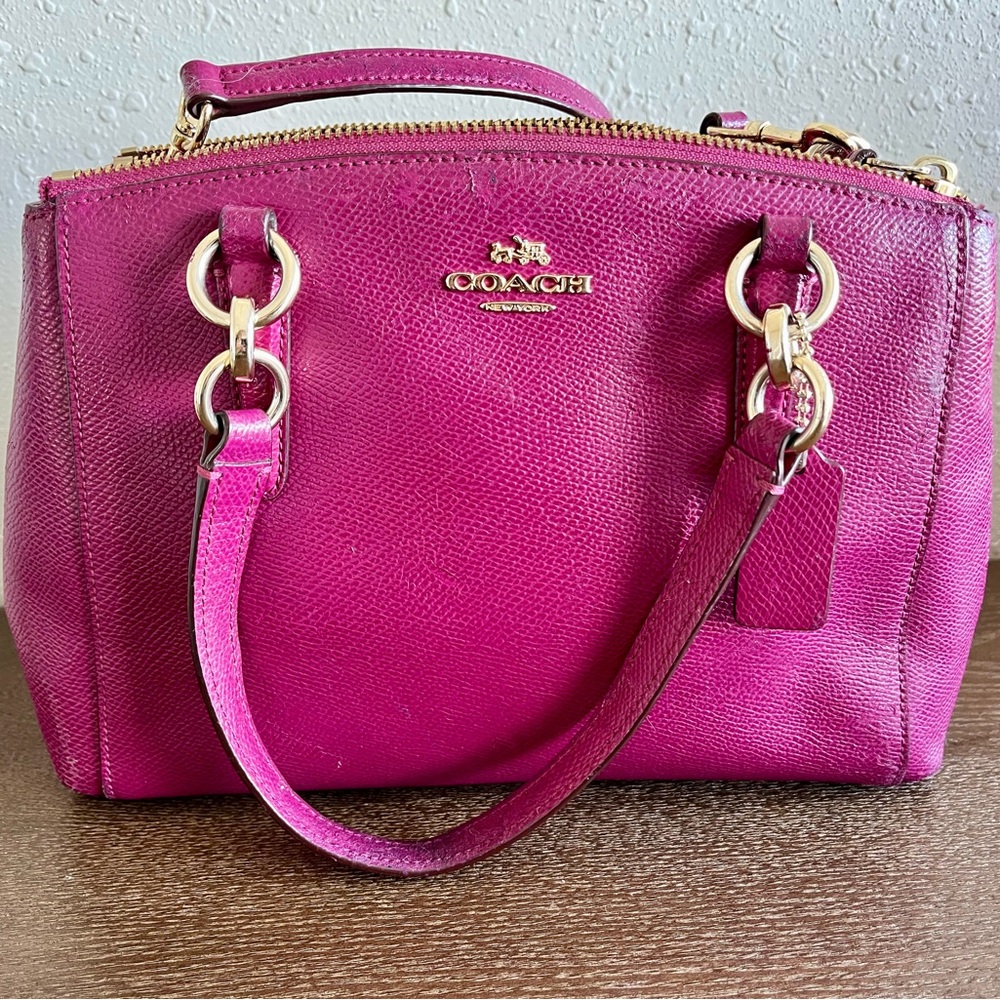 Coach Pink Leather Women's Bag